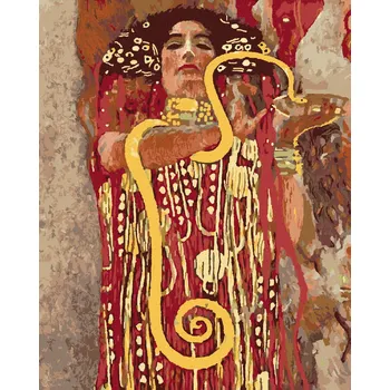 Diamondi Diamantové malování - HYGEIA (G. KLIMT) Rozměr: 40x50 cm, Rámování: bez rámu a bez vypnutí plátna