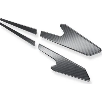 Lišta karosérie CRONI Boční nerezové ochranné lišty Škoda Superb II (2013 - 2015) | Y 3. Karbonové, imitace karbonu