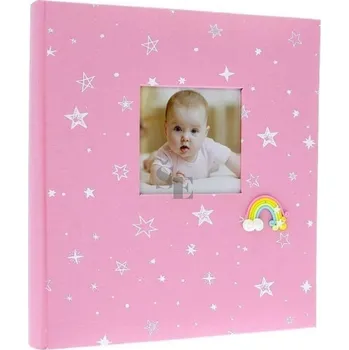 Fotoalbum Fotoalbum DBCL50 BABYRAINBOW růžové 50listů na fotorůžky 217929