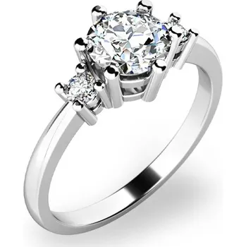 Prsten Zásnubní prsten bílé zlato 585/1000 zirkon ZP-10856-B-ZIR velikost 62