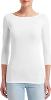Anvil Stretch dámské tričko s 3/4 rukávy bílé
