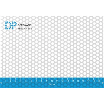 Plech Děrovaný plech Rv 5-7 nerez 1.4301, 1.5x1500x3000 mm