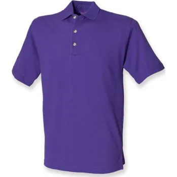 Henbury Pánské polo triko H100 Purple S