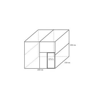 Stavebnice voliéry 2x1,5x2m ECONOMY