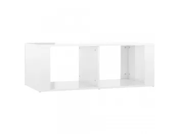 Konferenční stolek Konferenční stolek z kompozitního dřeva 100 x 50 x 36 cm lesklý bílý