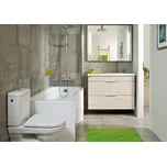 Akrylátová vana, asymetrická, pravá, vestavná verze, bez podpěr Tigo Bílá H2202100000001