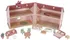Domeček pro panenku Little Dutch Domeček pro panenky dřevěný přenosný 30 x 28 x 27,5 cm růžový