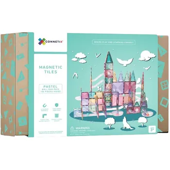 Kuličková dráha Connetix Magnetic Tiles Pastel 106 ks