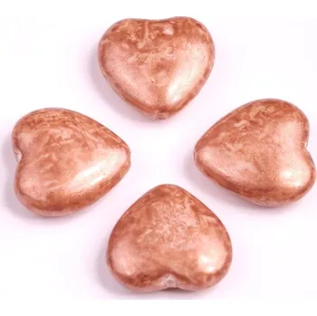 Dětské navlékací korálky Korálky srdíčka č.4282 (15x16mm)