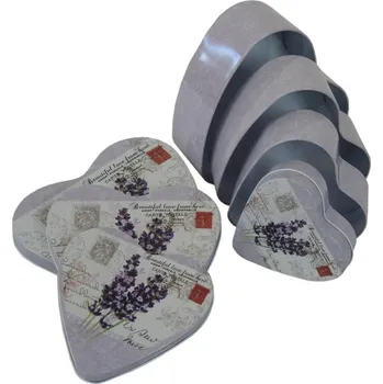 Dóza na potraviny Maják Dóza (4ks set) 16cm Levandule sada