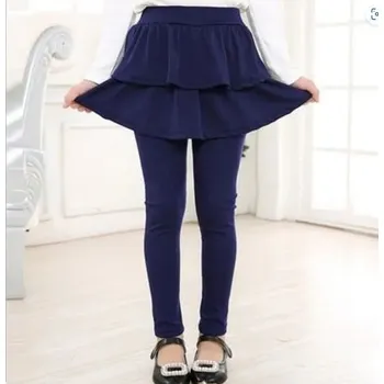 Dívčí bavlněné legíny s volánkovou sukýnkou Barva: modrá, Velikost: 140/8-9 let