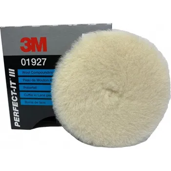 Brusný kotouč 3M Vlněná lešticí podložka, bílá, 133 mm, D150 - 01927