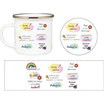 Coolkousky Set motivační plecháček s podtáckem