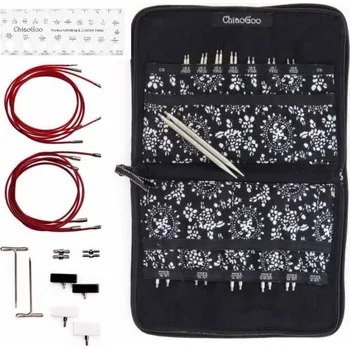 Nástroj na niť a příze ChiaoGoo Set vyměnitelných jehlic Twist RED Lace Complete 13Cm (Set vyměnitelných jehlic ChiaoGoo Twist RED Lace Complete 13Cm)