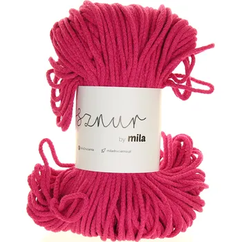 Příze Šňůry Mila 3 mm fuchsiová