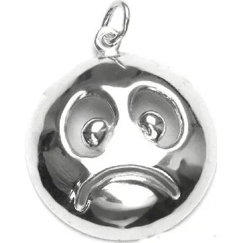 Přívěsek Stříbrný přívěsek smutný smajlík - P389 (Stříbrný smutný smajlík)