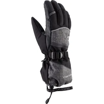 Rukavice Pánské freeridové rukavice Viking SOREN černá/šedá 9