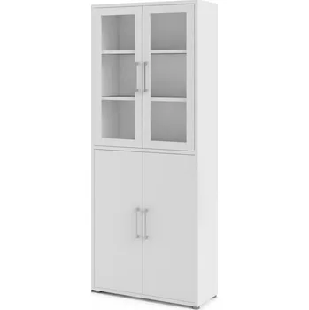 Psací stůl Vitrína OFFICE 80400/102, Bílá