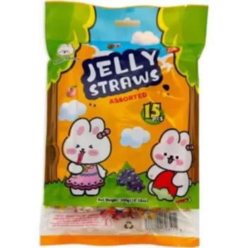 Bonbon SweetMellow Jelly Straws Assorted - želé PO EXPIRACI (300g)