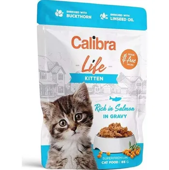 Krmivo pro kočku Calibra Cat Life kaps. Kitten Salmon in gravy 85 g