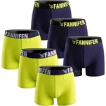 FANNIFEN Dárková sada 4: Pánské bavlněné boxerky FAN-55450 6ks v balení Barva: Žlutá, Velikost: L