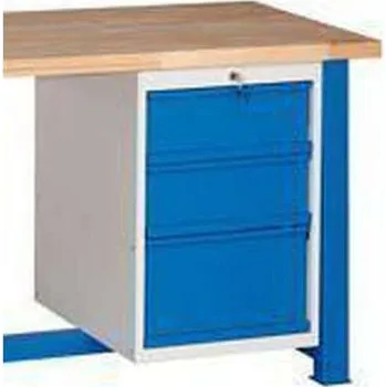 Dílenský stůl Kovona Zásuvkový kontejner, 70 x 48 x 61 cm, 3 zásuvky