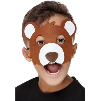 Karnevalová maska Maska Medvěd - plstěná