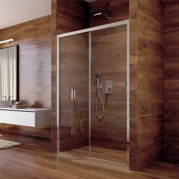 Sprchové dveře Sprchové dveře, Lima, zalamovací, 90x190 cm, chrom ALU, sklo čiré CK80123K