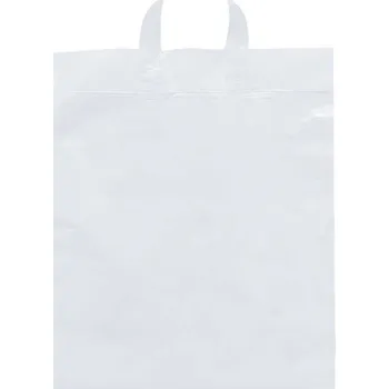 taška LDPE s uchy 380x450 mm, 40my - bílá (100 ks/balení)
