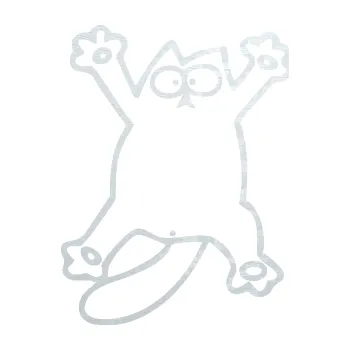 Samolepící dekorace SAMOLEPKA Kočka 041 levá rozpláclá na skle (51 - 3D karbon bílý) NA AUTO, NÁLEPKA, FÓLIE, POLEP, TUNING, VLASTNÍ TEXT, TISK, AUTOSAMOLEPKY.cz, POLEPY, OBRÁZEK, LOGO, SAMOLEPKY