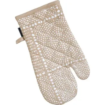 Chňapka SCANquilt chňapka RUKAVICE DEKORO patch béžovobílá 14 x 31 cm