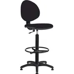 Nowy Styl Zvýšená pracovní židle Stella s kluzáky, černá