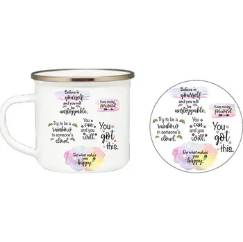 Coolkousky Set motivační plecháček s podtáckem AJ - verze 1