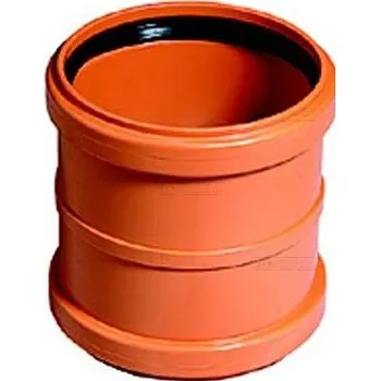 Kanalizační potrubí KGMM spojka dvouhrdlá 110mm