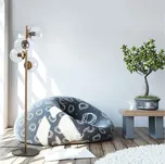 Designová stojanová lampa Qunsia II 130 cm zlatá