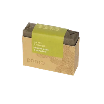 Mýdlo Ponio přírodní tuhé jemné mýdlo Tea tree a Lemongras 100g