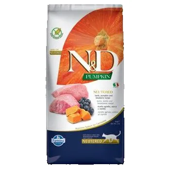Krmivo pro kočku N&D Pumpkin CAT Neutered Lamb & Blueberry 5kg