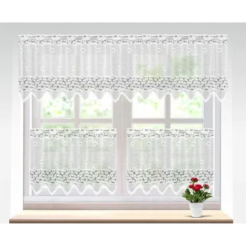 Záclona Forbyt Flora bílá