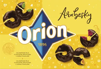 Bonbon ORION Čokoláda Arabesky želé celomáčené 397 g