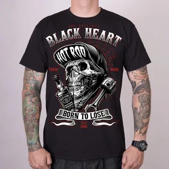 Pánská móda Pánské Triko BLACK HEART BUDDY Barva: Černá, Velikost: M