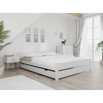 Postel Postel Ikaros Double s lamelovým roštem 160 x 200 cm bílá