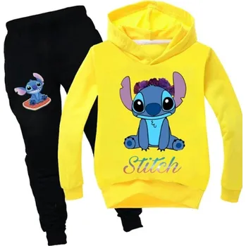 Dětská tepláková souprava - Lilo & Stitch Barva: Žlutá, Velikost: 150/11-12 let