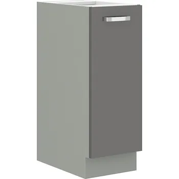 Kuchyňská skříňka Kuchyňská dolní skříňka GARID 30 D CARGO BB, Šedý lesk/Šedá