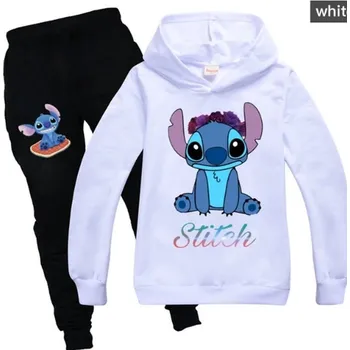 Dětská tepláková souprava - Lilo & Stitch Barva: Bílá, Velikost: 100/2-3 roky