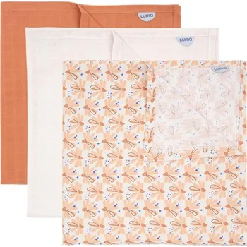 Dětské zboží Luma Mušelínová plenka z bambusu 70x70 cm 3ks Flowerfever Nude