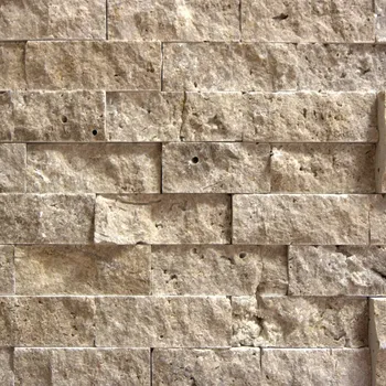 Obklad Přírodní obklad STONE travertin NOCE TRAVERTINE SPLIT FACE LEDGER PANEL Z 60 x 15 cm