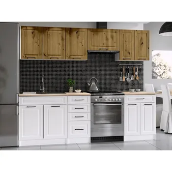 Kuchyňská linka Kuchyňská linka Ilona 240/180 artisan/bílá MAT