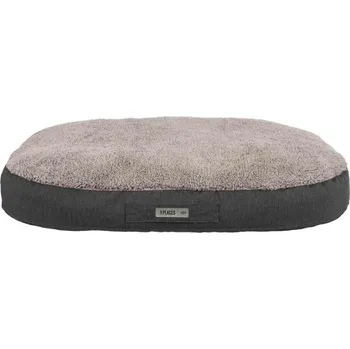 Pelíšek pro psa Ergonomický polštář BENDSON, oválný, 80 x 55 cm, tmavošedá/světlešedá