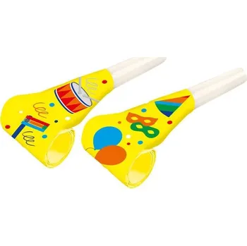 Karnevalový doplněk Žluté párty frkačky