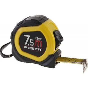 metr Svinovací metr FESTA 7,5m | mechanická brzda | přídržný magnet | ocelový klip | 8044-13